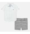 Conjunto camisa y bermudas lino bebé niño