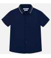 Camisa manga corta lisa niño