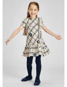 VESTIDO FLOR BORDADA