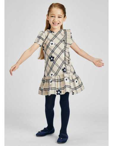 VESTIDO FLOR BORDADA