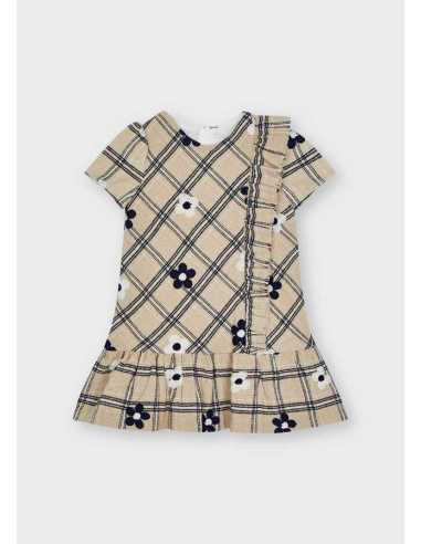 VESTIDO FLOR BORDADA