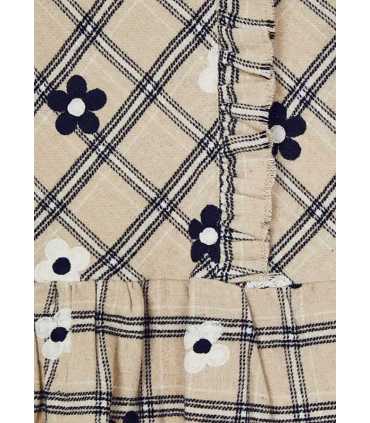 VESTIDO FLOR BORDADA