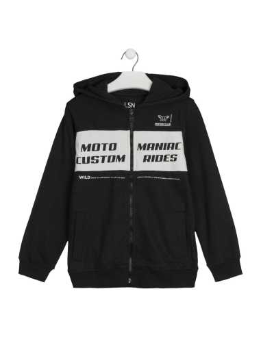 CHAQUETA DE FELPA CON CA