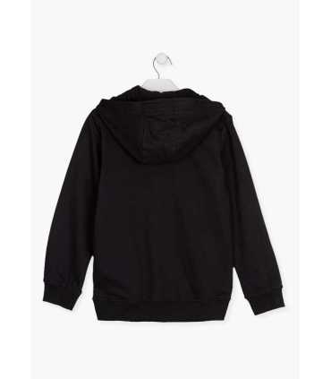 CHAQUETA DE FELPA CON CA