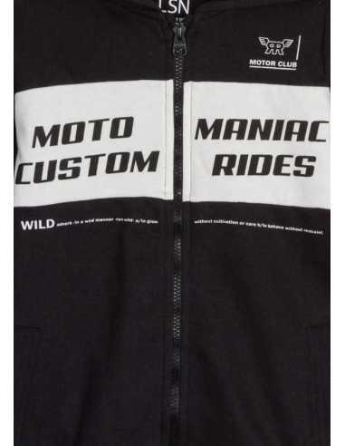 CHAQUETA DE FELPA CON CA