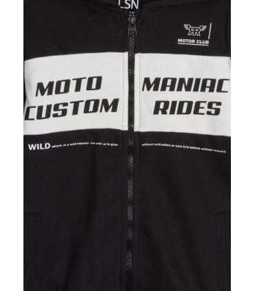 CHAQUETA DE FELPA CON CA