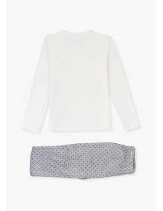 PIJAMA DE TUNDOSADO CON PRINT 2