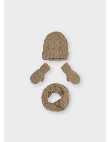 CONJ. GORRO BUFANDA TRENZAS