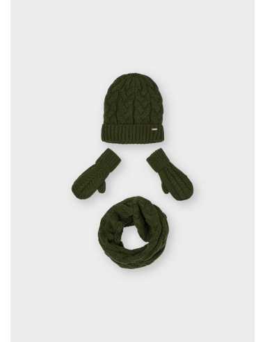 CONJ. GORRO BUFANDA TRENZAS