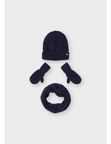 CONJ. GORRO BUFANDA TRENZAS