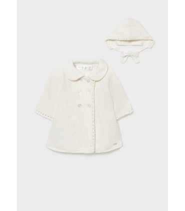 ABRIGO TRICOT Y CAPOTA