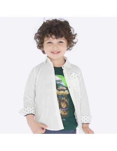 Camisa manga larga estampada aviones niño