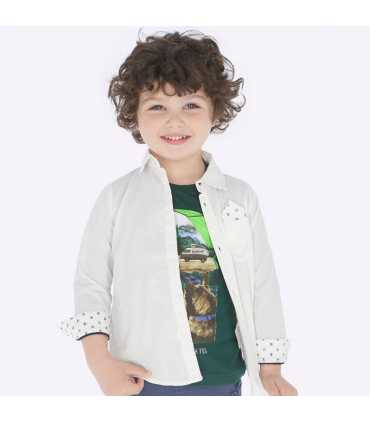 Camisa manga larga estampada aviones niño