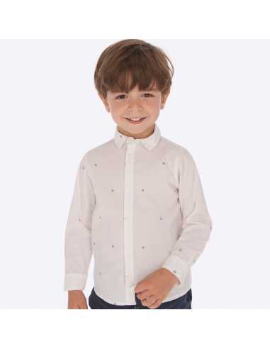 Camisa manga larga estampada niño
