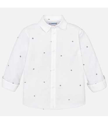 Camisa manga larga estampada niño