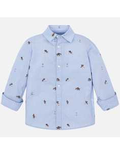 Camisa manga larga estampada dibujos niño 2