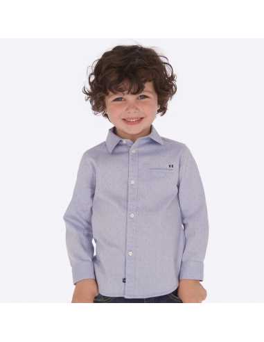 Camisa manga larga mini estampada niño