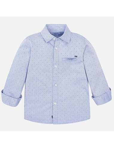 Camisa manga larga mini estampada niño