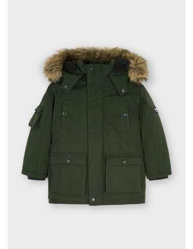 PARKA CAPUCHA DE PELO