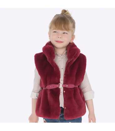 Chaleco pelo cinturón niña