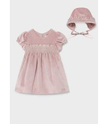 VESTIDO TERCIOPELO Y CAPOTA