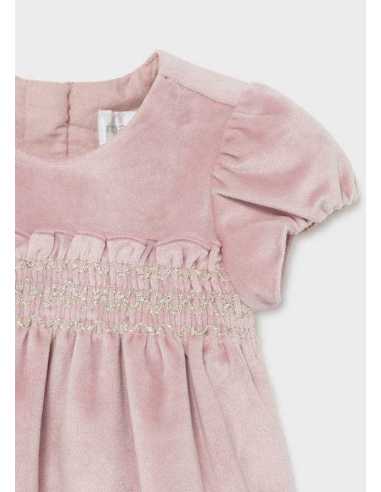 VESTIDO TERCIOPELO Y CAPOTA