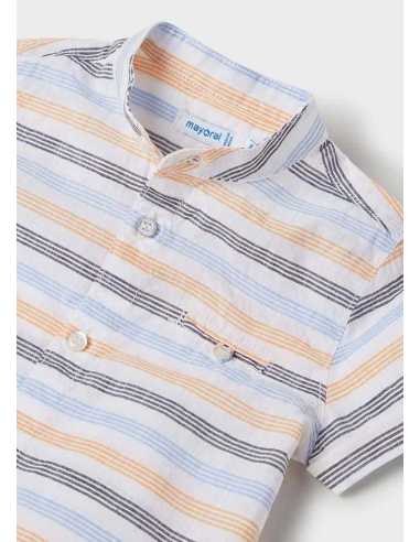 CAMISA M-C CUELLO MAO RAYAS