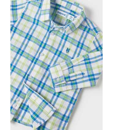 CAMISA M-L CUADROS LINO