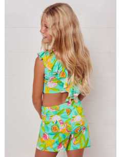 CONJ. SHORT ESTAMPADO FRUTAS 2