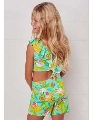 CONJ. SHORT ESTAMPADO FRUTAS