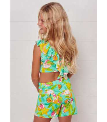 CONJ. SHORT ESTAMPADO FRUTAS