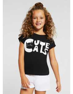 CAMISETA M-C CUTE CATS