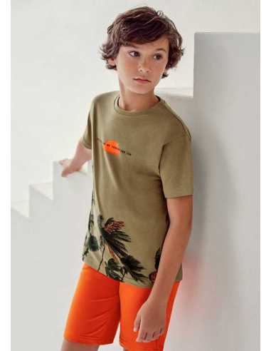 CAMISETA M-C PRINT PALMERAS