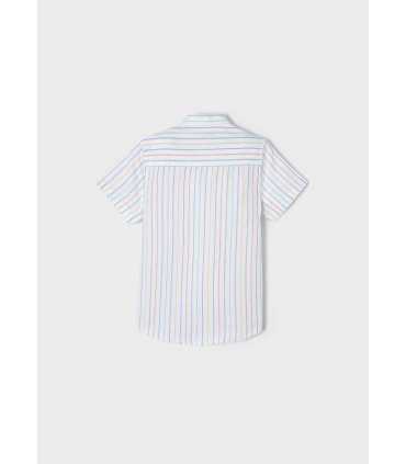 CAMISA M-C LINO RAYAS MAO