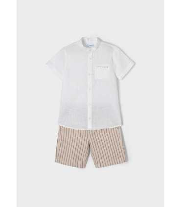 CONJ. BERMUDA CAMISA LINO