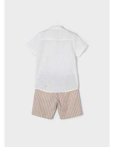 CONJ. BERMUDA CAMISA LINO