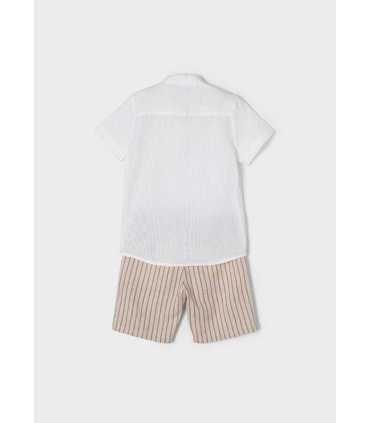 CONJ. BERMUDA CAMISA LINO