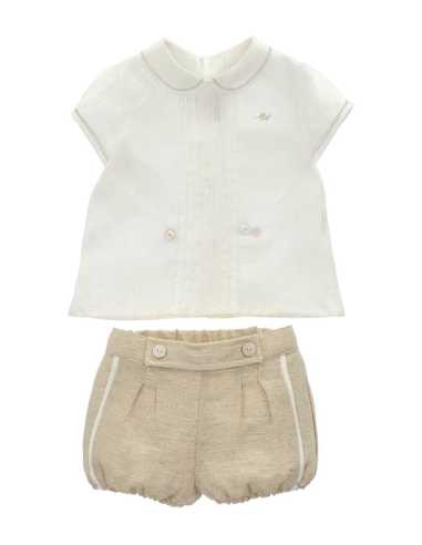 CONJ. -CM- BOM- TELA NIÑO MARFIL