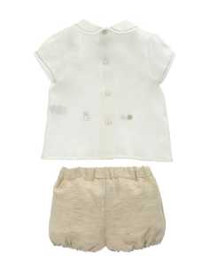 CONJ. -CM- BOM- TELA NIÑO MARFIL 2