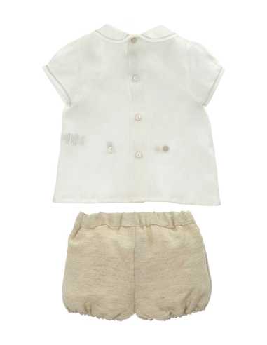 CONJ. -CM- BOM- TELA NIÑO MARFIL