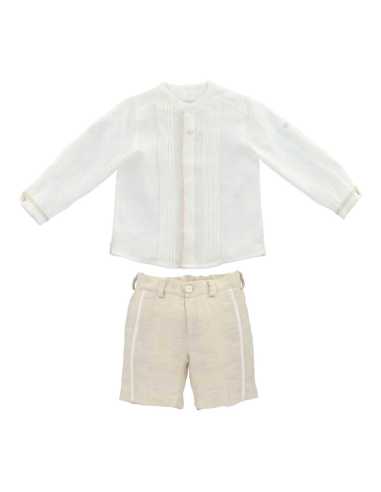 CONJ. -CM- PAN.- TELA NIÑO MARFIL