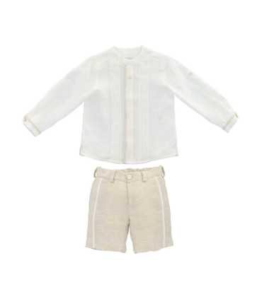 CONJ. -CM- PAN.- TELA NIÑO MARFIL