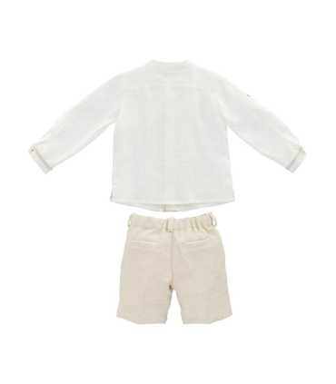 CONJ. -CM- PAN.- TELA NIÑO MARFIL