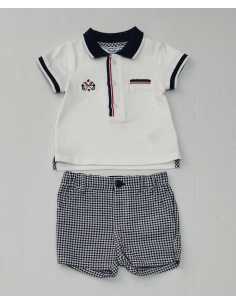 Conjunto pantalón corto cuadros