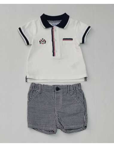 Conjunto pantalón corto cuadros