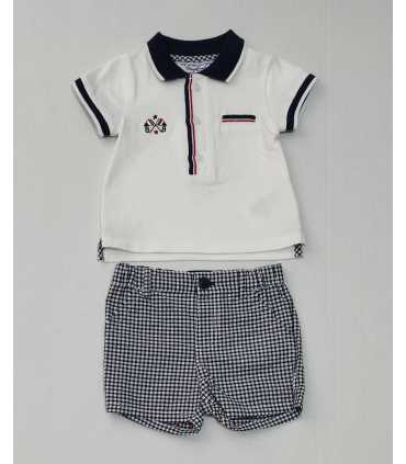 Conjunto pantalón corto cuadros