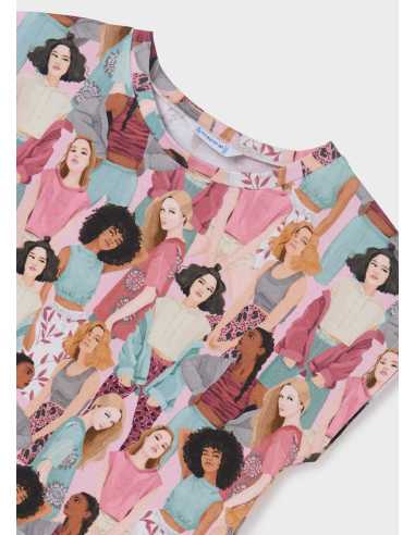 CAMISETA M-C ESTAMPADA