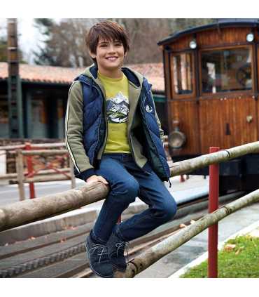 Pantalón largo vaquero tapered fit niño