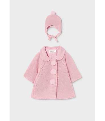 ABRIGO TRICOT Y GORRO