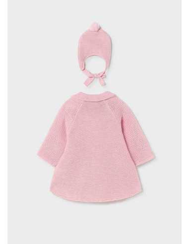 ABRIGO TRICOT Y GORRO